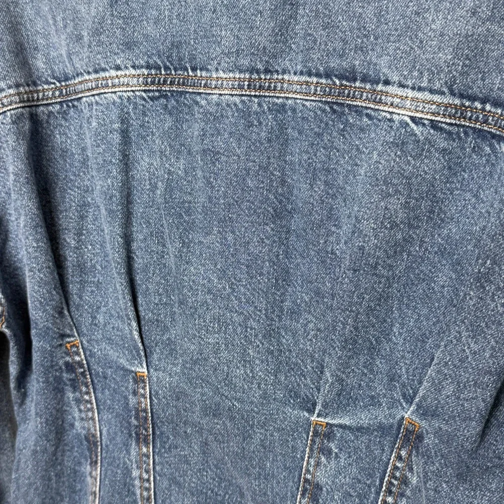 Reformation Roxanna Cinch Waist Denim Mini Dress‎ Blue Button Front Size 6 - Picture 9 of 9